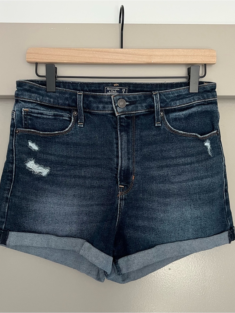 A&F Dark Wash Shorts